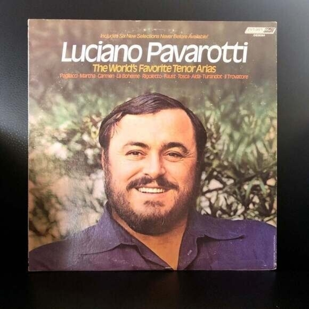 LP Luciano Pavarotti - The World's Favorite Tenor Arias Vinyl Record